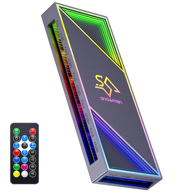 בקר 12 מאווררים  שחור ARGB