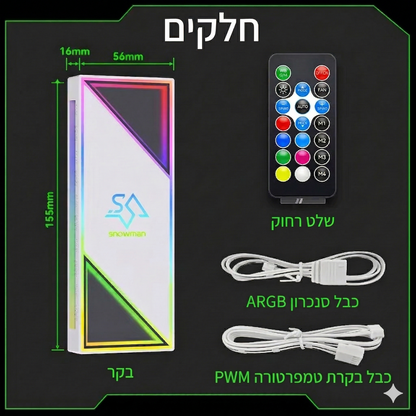 רשימת חלקים בקר ARGB 12 מאווררים