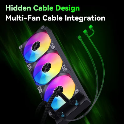 קירור נוזלי למעבד 360mm ARGB עם צג דיגיטלי