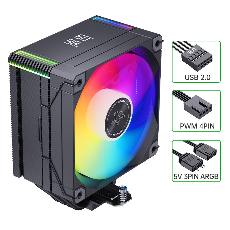 קירור עוצמתי למעבד עם צג דיגיטלי