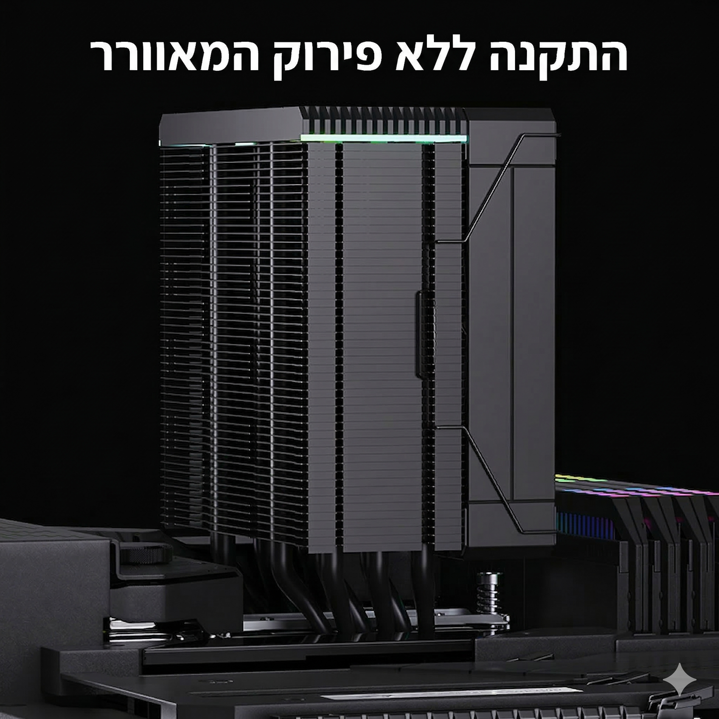 קירור עוצמתי למעבד עם צג דיגיטלי
