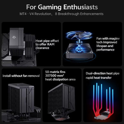 קירור למעבד צבע שחור